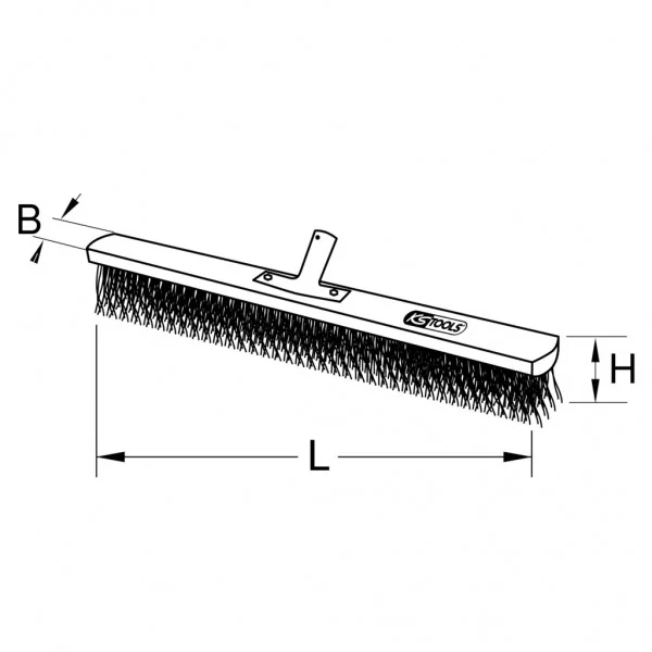 BRONZEplus metla, okrúhly drôt, hladký, 240 × 60 × 65 mm KS Tools 963.9591