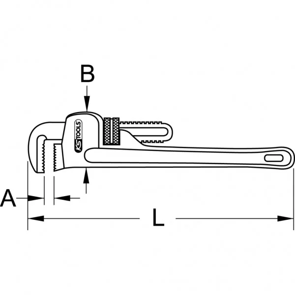 BRONZEplus nastaviteľný kľúč 80 × 500 mm KS Tools 963.1711
