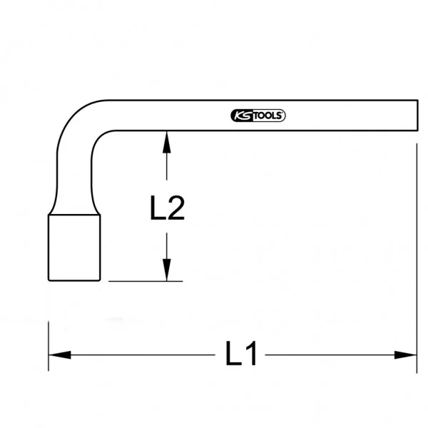 BRONZEplus nástrčná hlavica, 30 mm pre štvorhranné skrutky KS Tools 963.1609