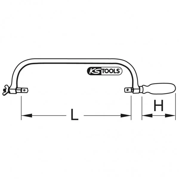 BRONZEplus oblúková píla 560 mm KS Tools 963.5108
