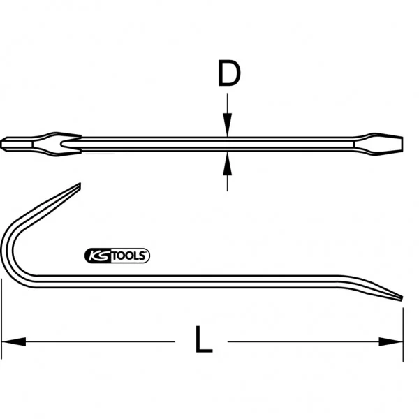 BRONZEplus páčidlo 600 mm KS Tools 963.9717