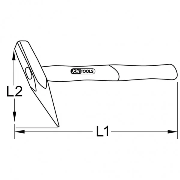 BRONZEplus priebojník 2 000 g, s rúčkou z hikórie KS Tools 963.2131