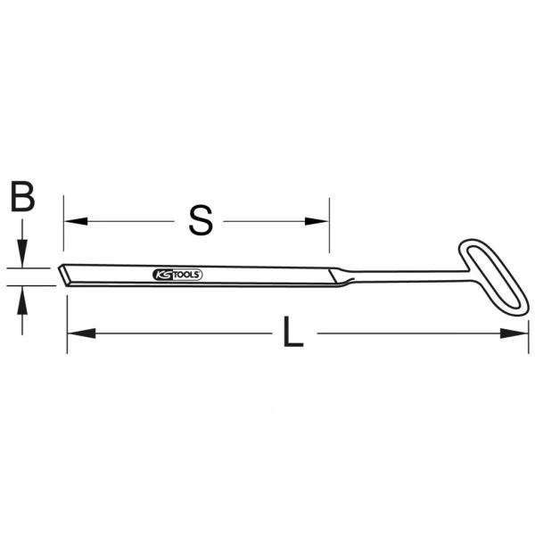 BRONZEplus prírubový nôž okrúhly KS Tools 963.9656