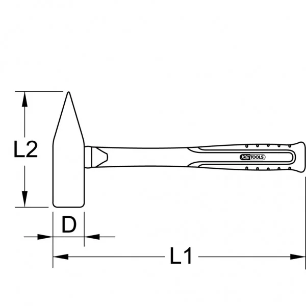 BRONZEplus ručné dláto, 2 100 g KS Tools 963.2596
