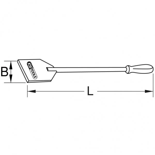 BRONZEplus škrabka s rúčkou 480 mm KS Tools 963.9534