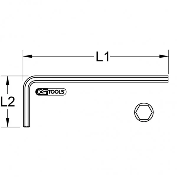 BRONZEplus uhlový čapový kľúč s vnútorným šesťhranom 1 1/8" KS Tools 963.1555