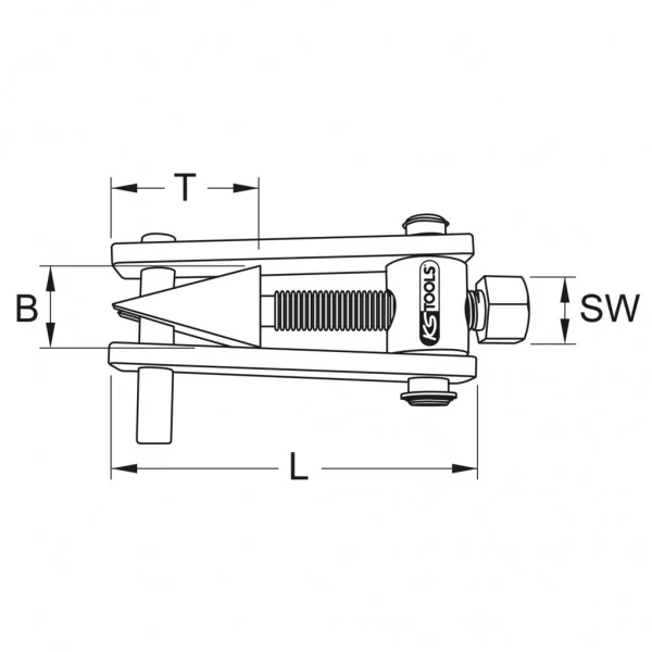 BRONZEplus uvoľňovač prírub 300 mm KS Tools 963.5607