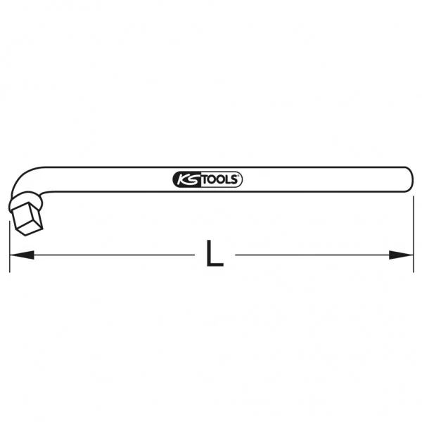 BRONZEplus zahnutá rukoväť 3/4" 300 mm KS Tools 963.3460