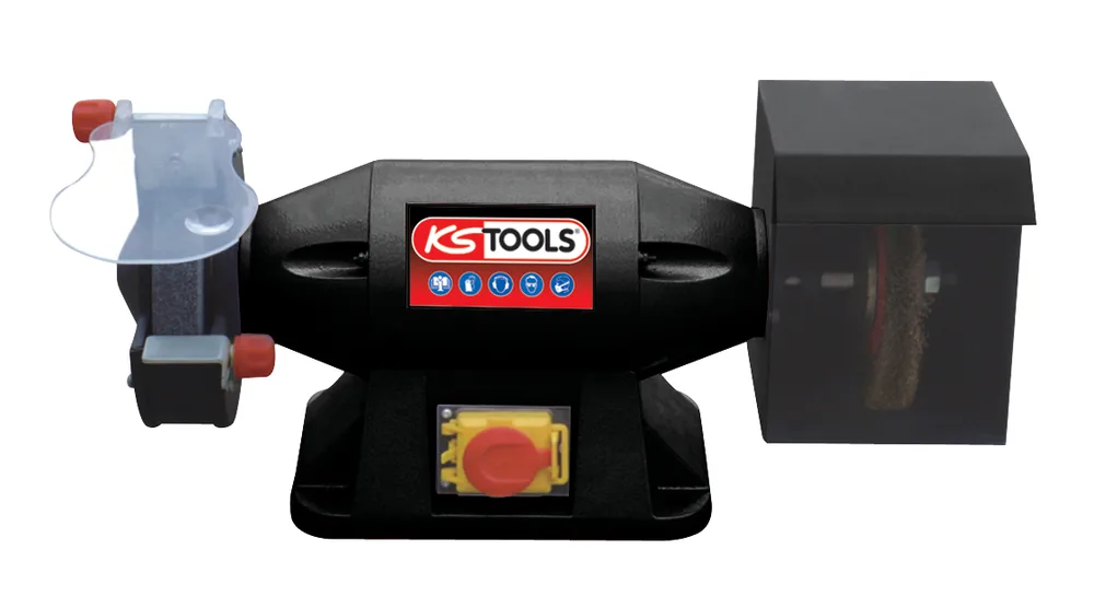 Brúska 520 W s brúsnym kotúčom / kefou Ø 150 mm KS Tools 500.8461