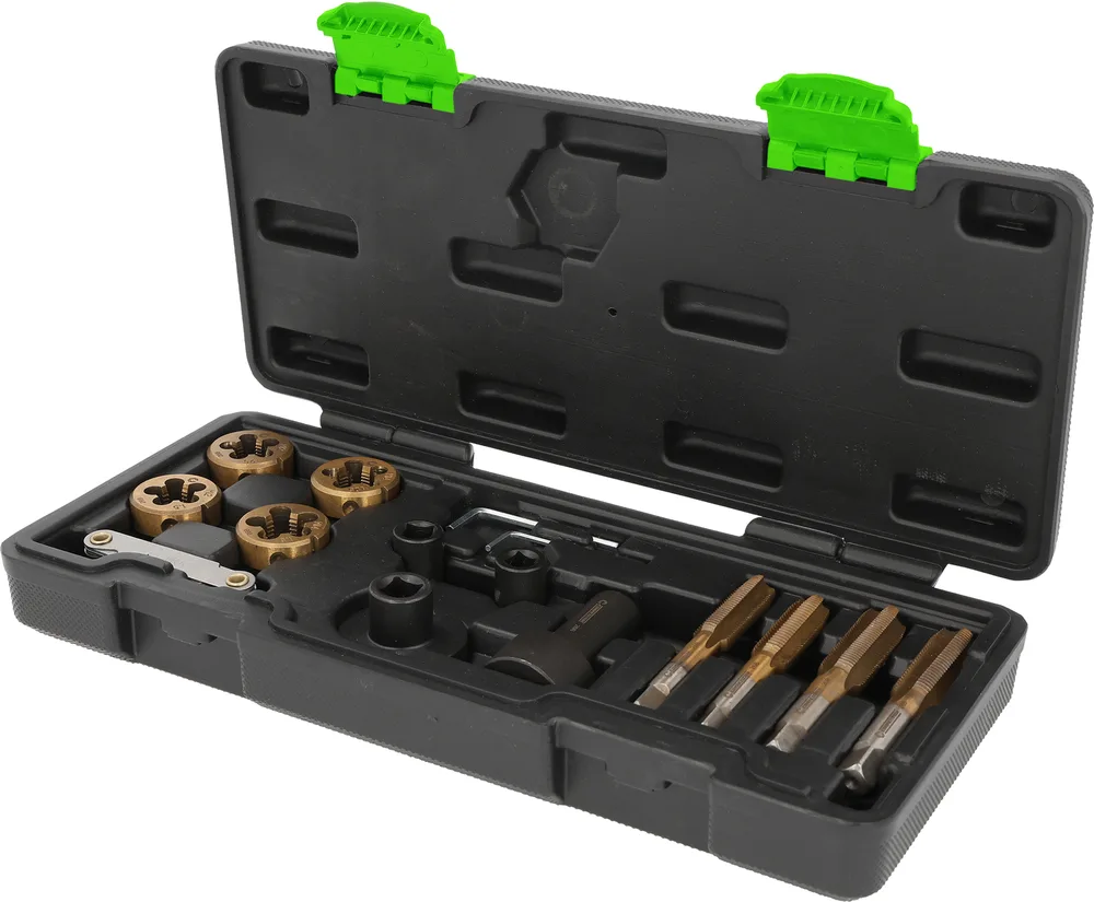 COMPETITION 3/8" súprava na rezanie závitov pre matice a skrutky kolies, 15-dielna KS Tools 512.5155