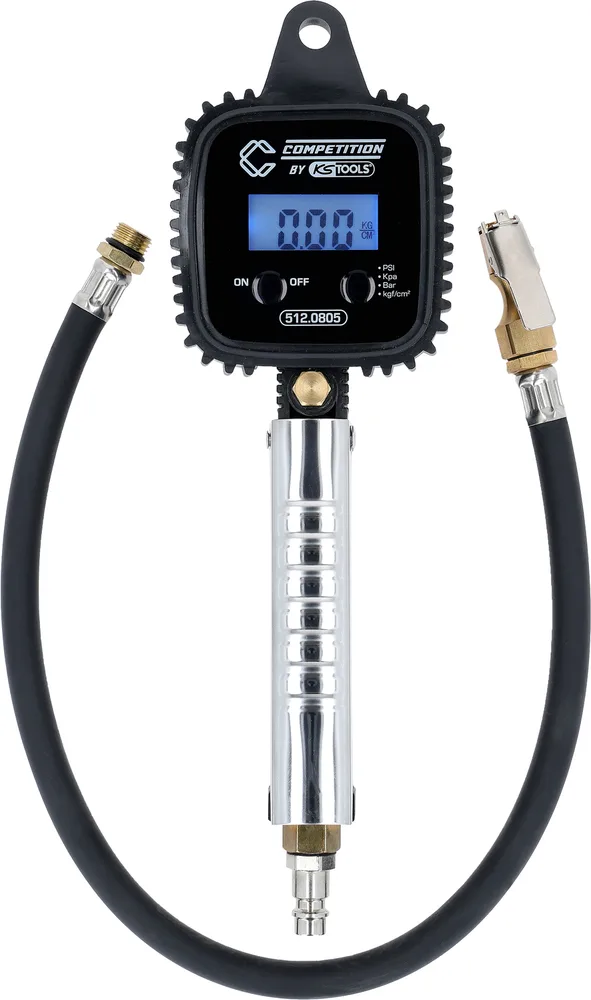 COMPETITION Digitálny tlakomer na meranie tlaku v pneumatikách KS Tools 512.0805