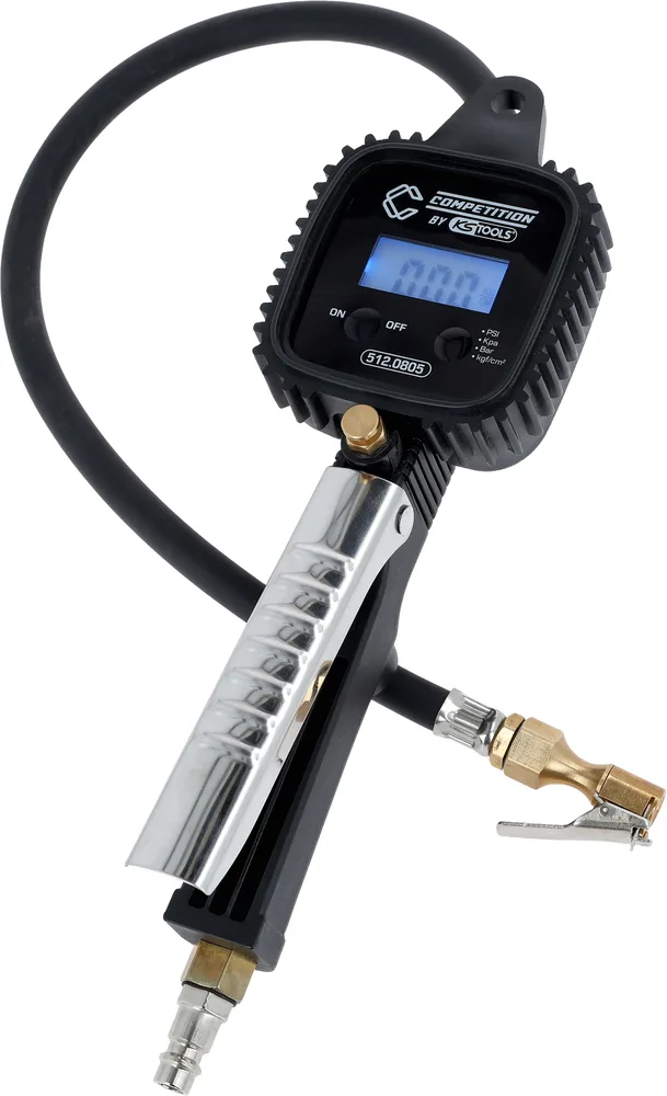 COMPETITION Digitálny tlakomer na meranie tlaku v pneumatikách KS Tools 512.0805