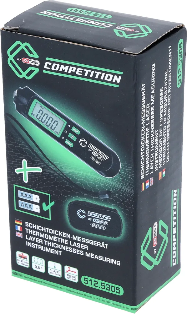 COMPETITION Merač hrúbky vrstiev laku KS Tools 512.5305