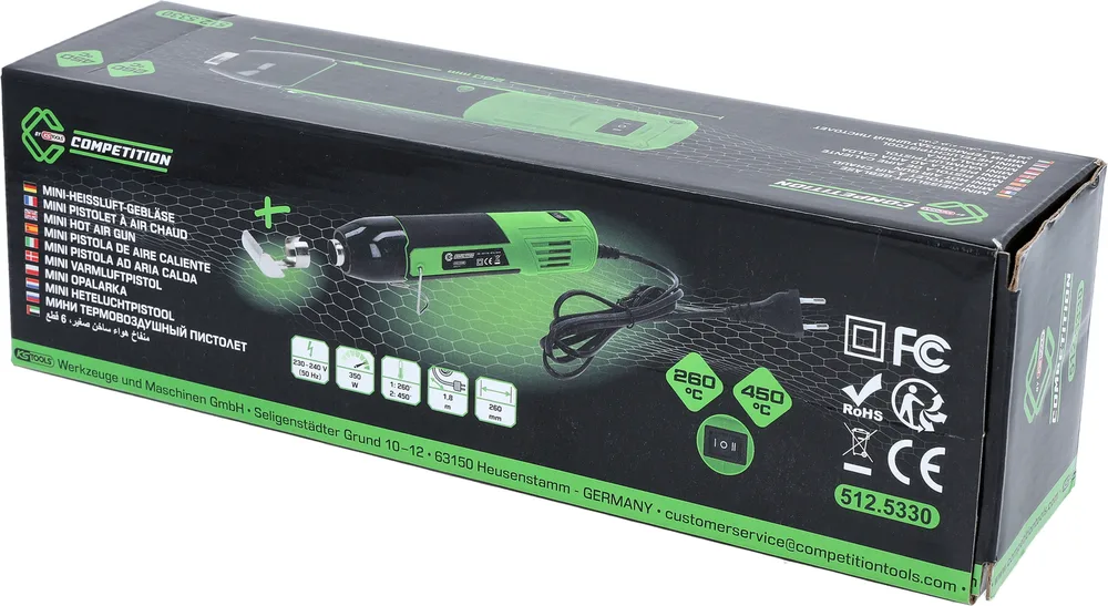 COMPETITION Mini-teplovzdušná fúkačka KS Tools 512.5330