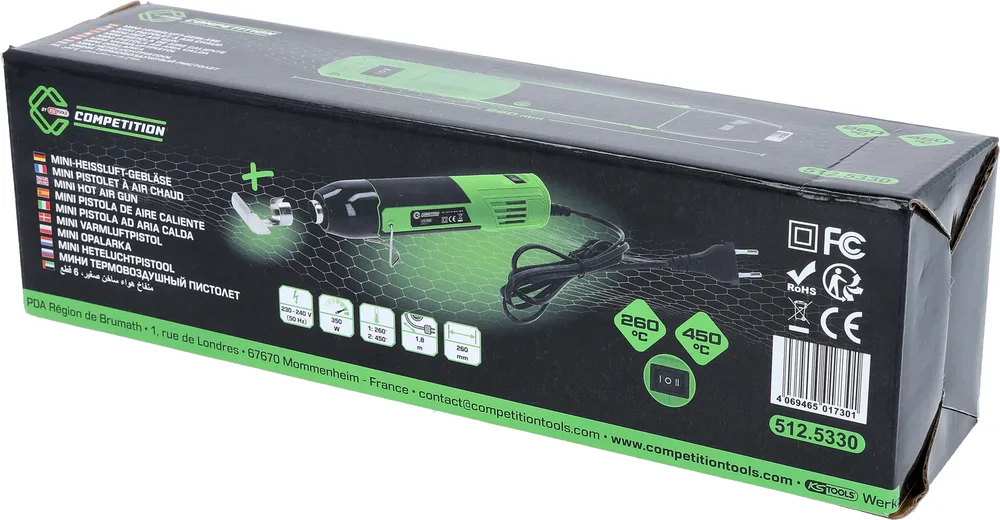 COMPETITION Mini-teplovzdušná fúkačka KS Tools 512.5330