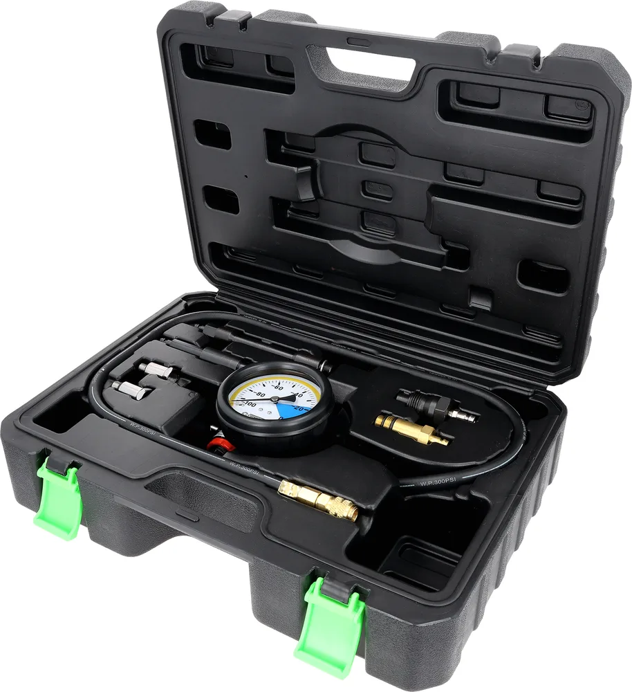 COMPETITION Sada na meranie úniku tlaku pre benzínové a naftové motory, 7-dielna KS Tools 512.5165