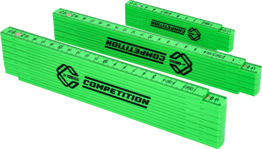 COMPETITION súprava plastových skladacích metrov, 3-dielna KS Tools 512.0505