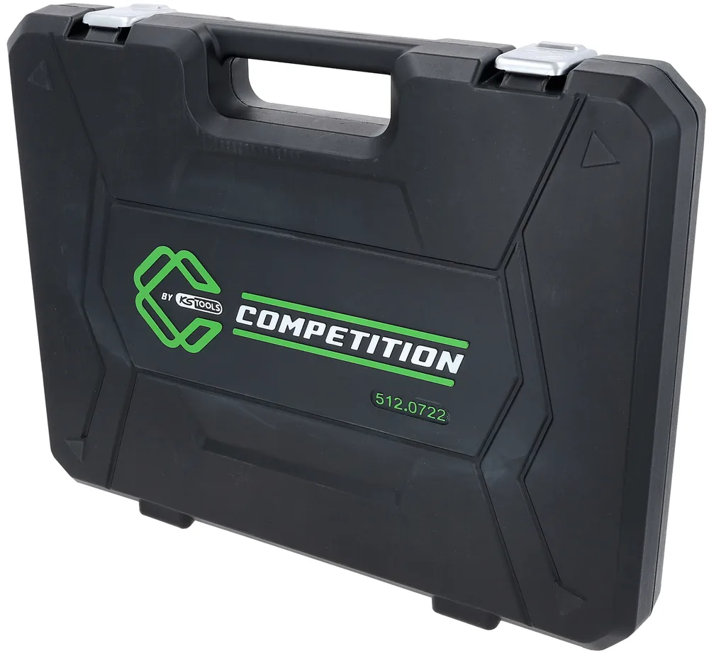 COMPETITION súprava skrutkovačov s úderovou hlavou, 12-dielna, s drážkou, PH KS Tools 512.0722
