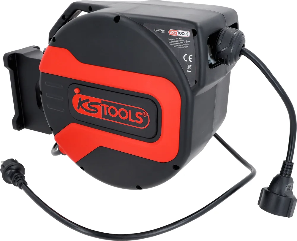 Dielenský navíjač kábla, 15m, 2,5mm² KS Tools 150.4715