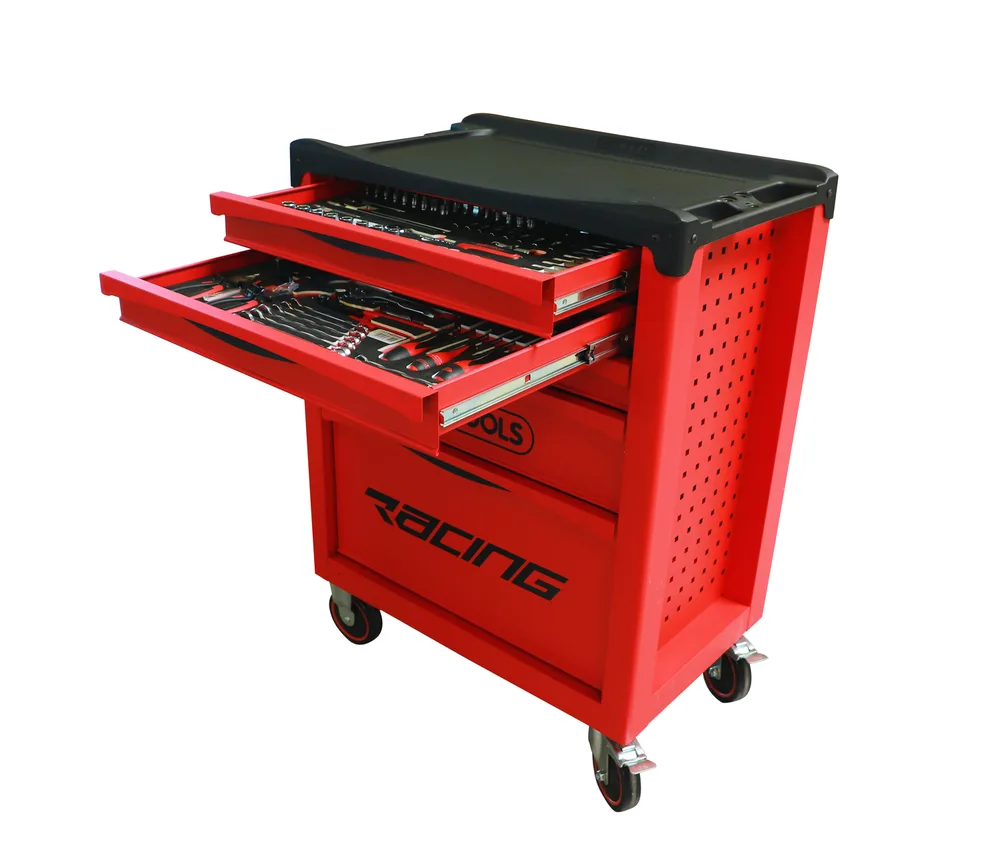 Dielenský vozík RACING s 5 zásuvkami a 184 dielmi náradia KS Tools 855.5184