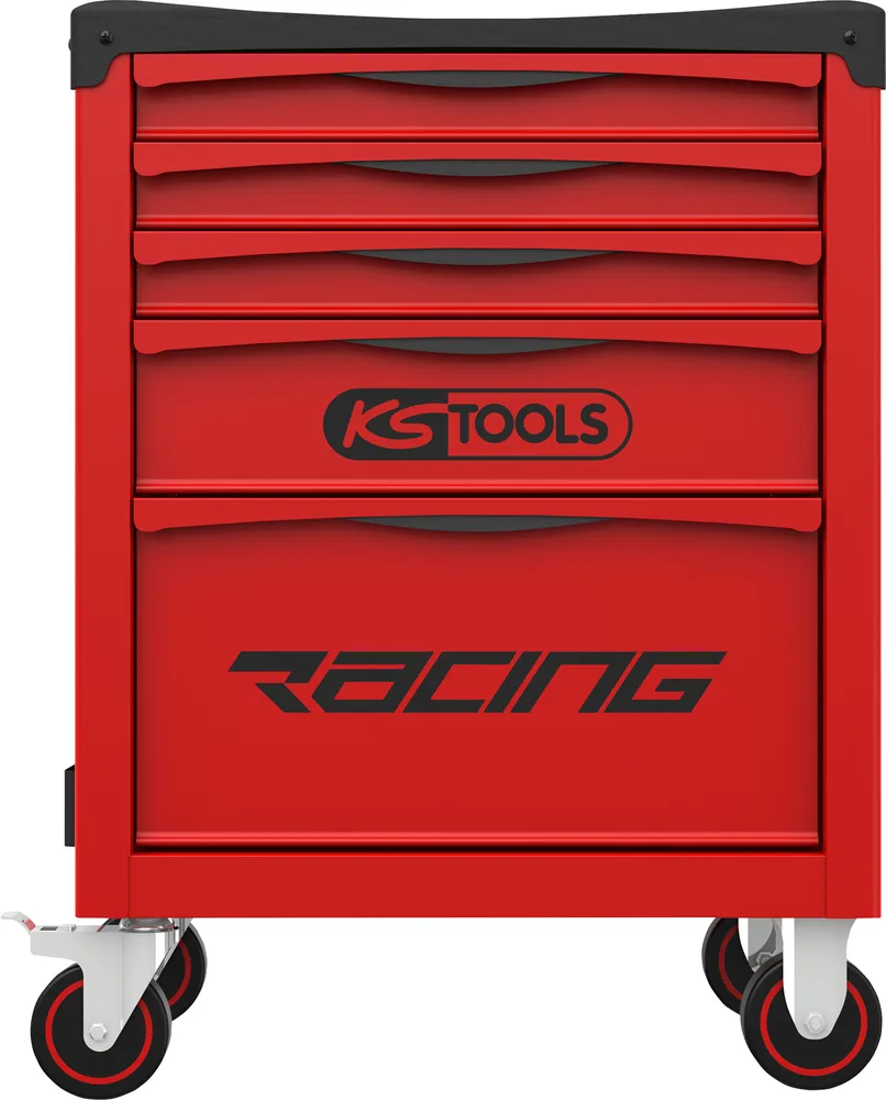 Dielenský vozík RACING s 5 zásuvkami a 84 dielmi náradia KS Tools 855.5084
