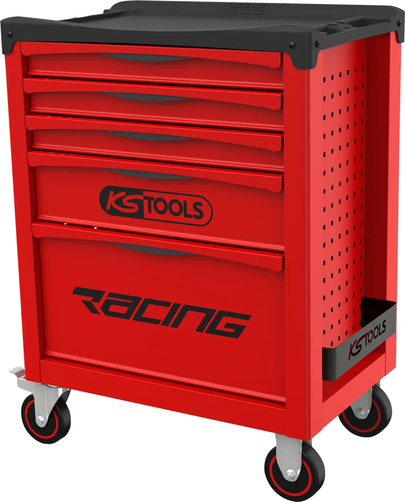 Dielenský vozík RACING s 5 zásuvkami a 84 dielmi náradia KS Tools 855.5084