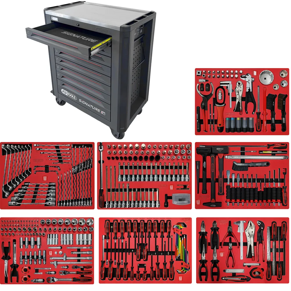 Dielenský vozík SIGNATURE i10 s 397 dielmi náradia v 7 zásuvkách KS Tools 882.1397