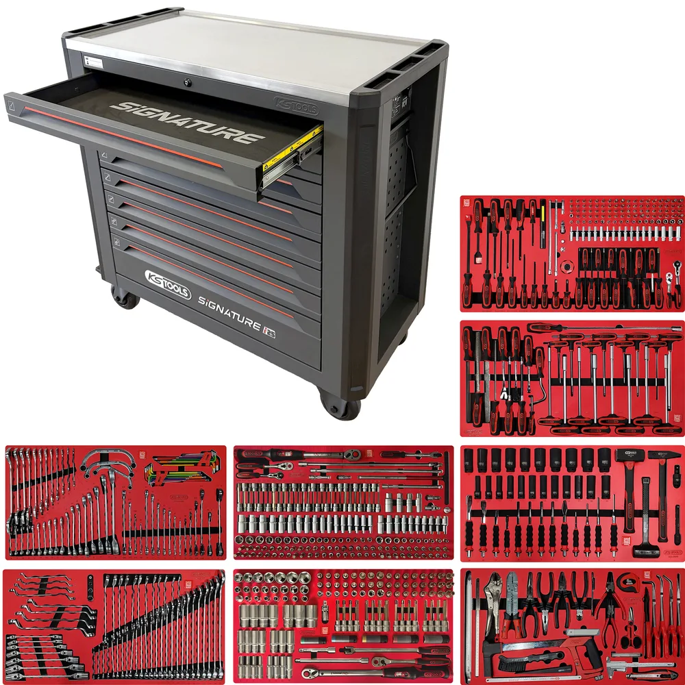 Dielenský vozík SIGNATURE i25 s 660 dielmi náradia v 8 zásuvkách KS Tools 882.2660