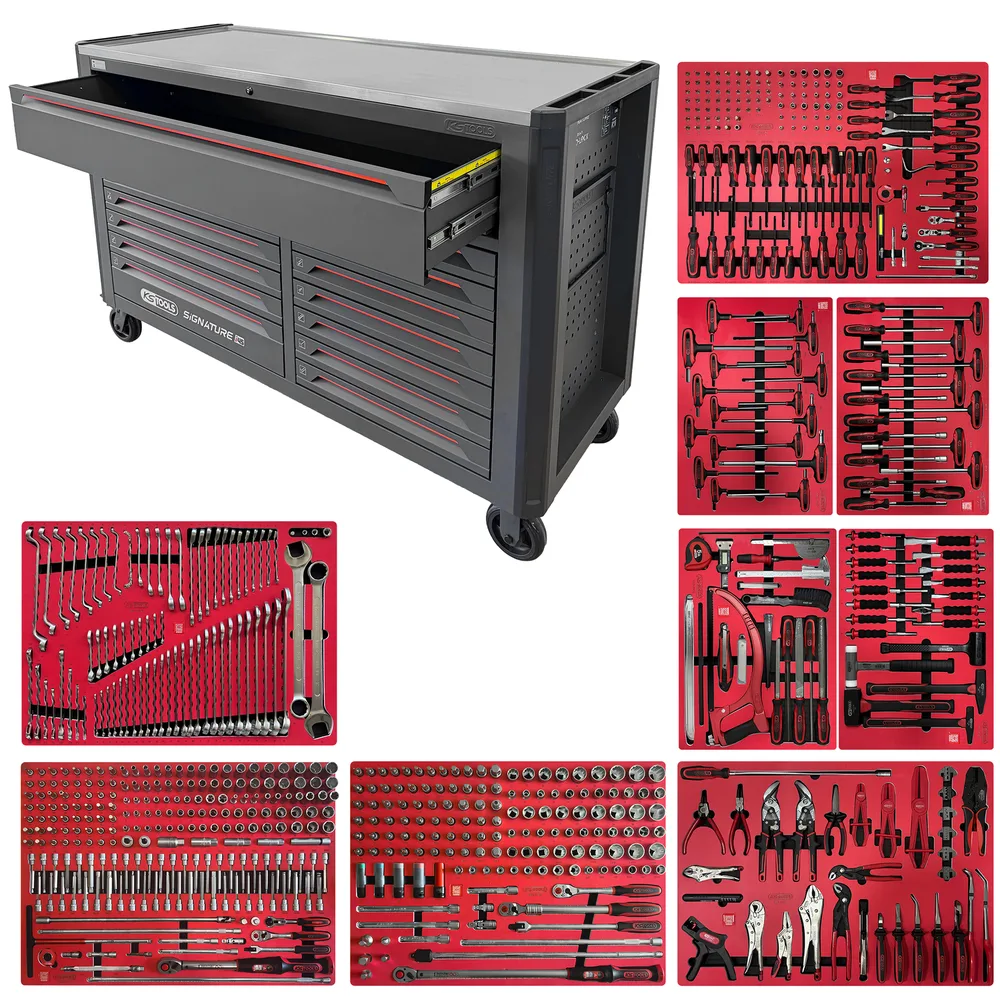 Dielenský vozík SIGNATURE i45 s 706 dielmi náradia v 7 zásuvkách KS Tools 882.4706