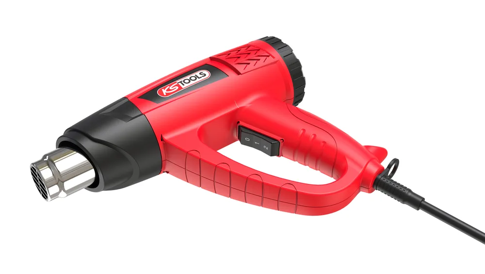 Digitálna teplovzdušná pištoľ s výkonom 2000 W a 4 tryskami KS Tools 960.1180F