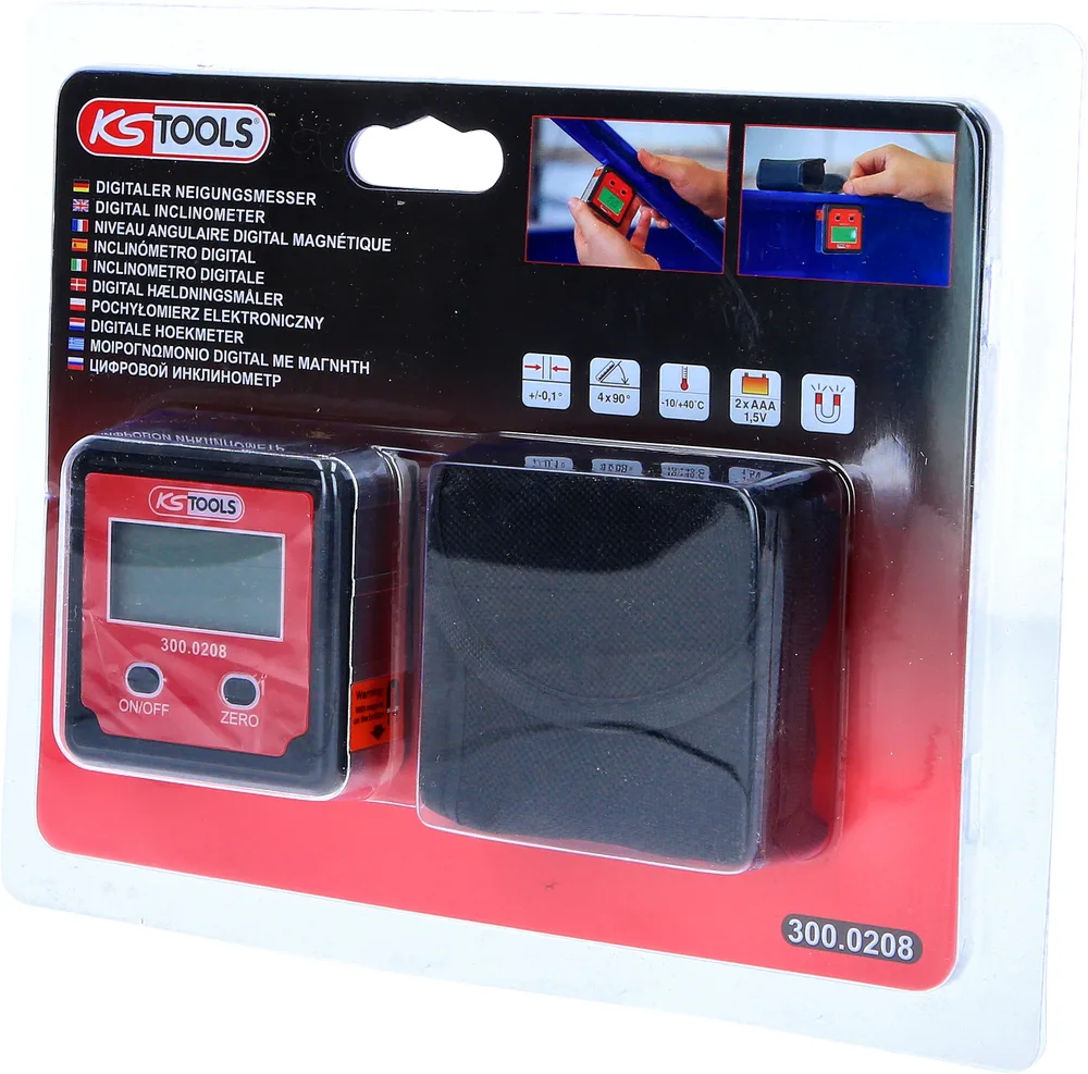 Digitálny sklonomer KS Tools 300.0208