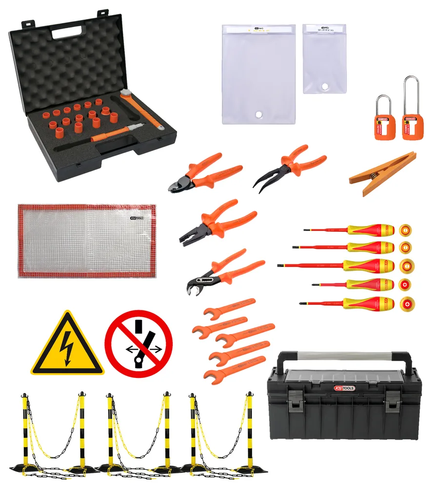 Doplnková sada náradia pre prácu na elektrických alebo hybridných vozidlách KS Tools 112.1438