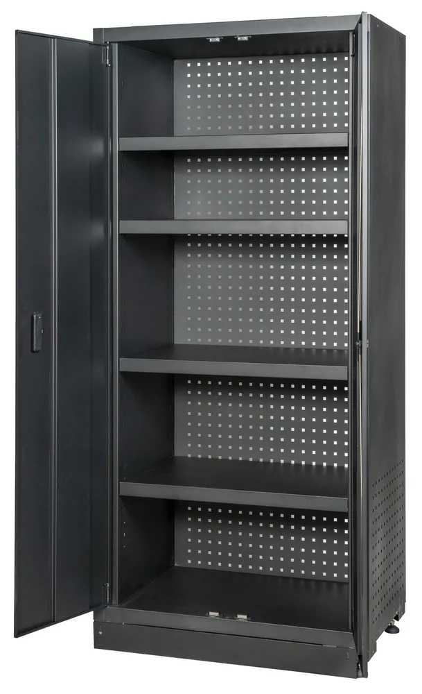 Dvojitá perforovaná skriňa so 4 policami, šírka 903 x hĺbka 518 x výška 1950 mm KS Tools 810.8058