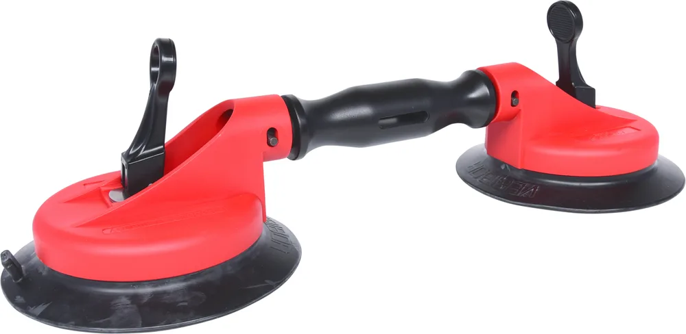 Dvojitý prísavný držiak,80kg, dvojitá kĺbová hlava KS Tools 140.1008