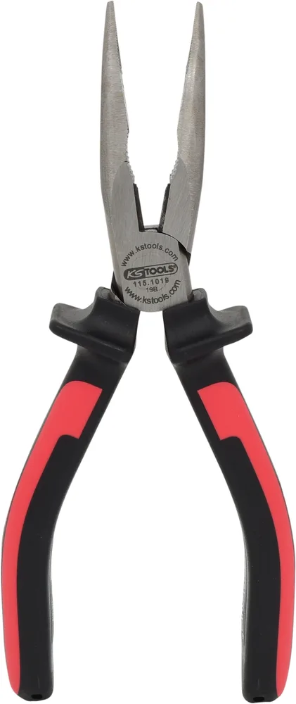 ERGOTORQUE úzke ploché kliešte, zahnuté, 210mm KS Tools 115.1019