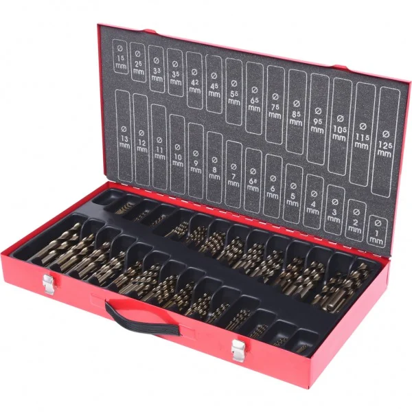 HSS-G Co 5 súprava špirálových vrtákov, 230-dielna, 1–13 mm KS Tools 330.3650