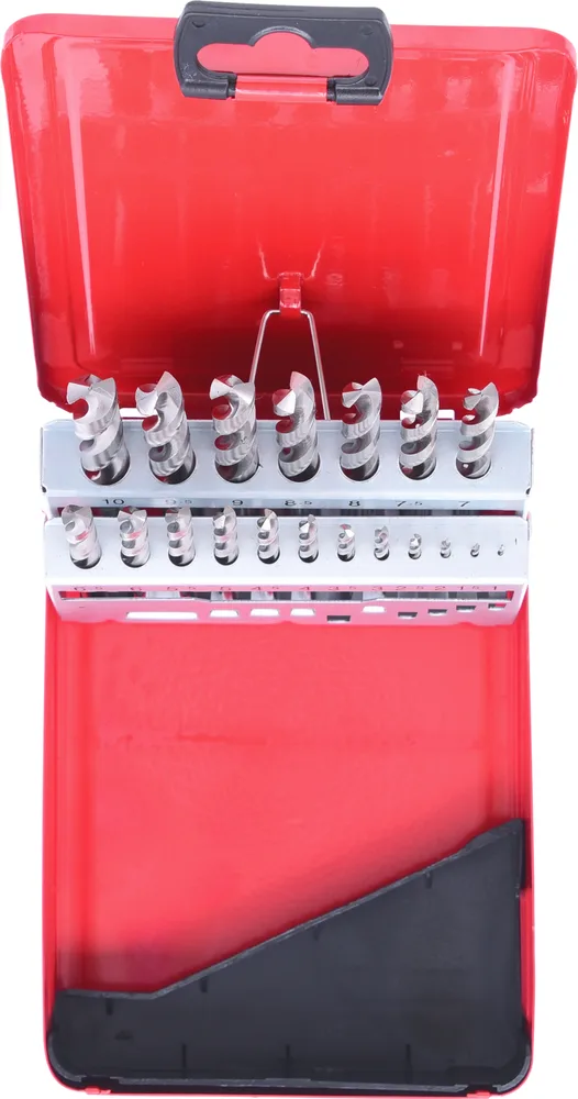 HSS-G súprava špirálových vrtákov, kazeta z oceľového plechu, 19-dielna, 1-10mm KS Tools 330.2610