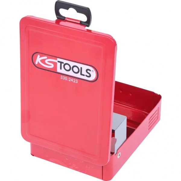 HSS TiN súprava stupňových vrtákov, kazeta z oceľ. plechu, 3-dielna KS Tools 330.2423