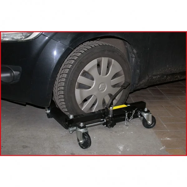 Hydraulický polohovací vozík pod koleso, plastové valčeky, 228 mm KS Tools 160.0412