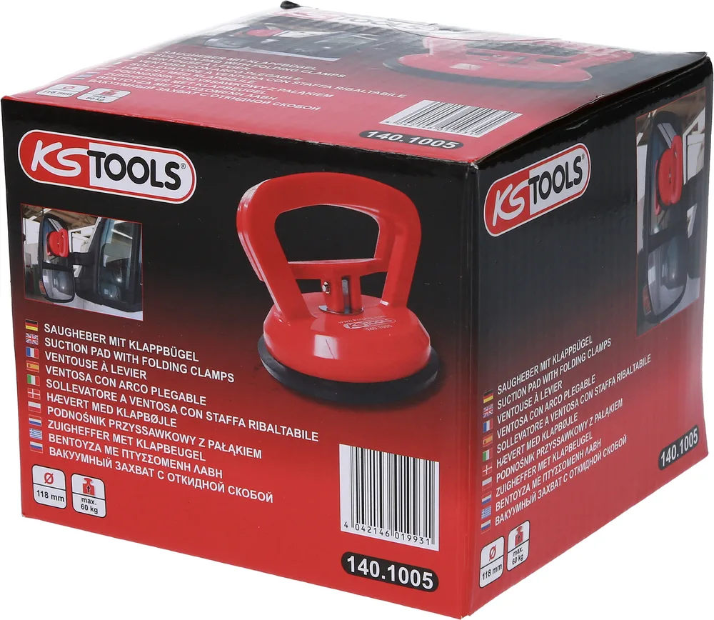 Jednoduchá prísavka, nosnosť 60 kg KS Tools 140.1005