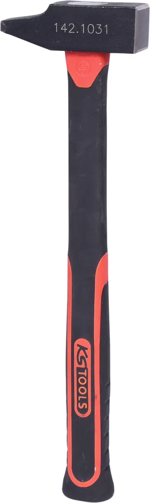 Kladivo na nity s rukoväťou z troch materiálov, 630 g KS Tools 142.1071