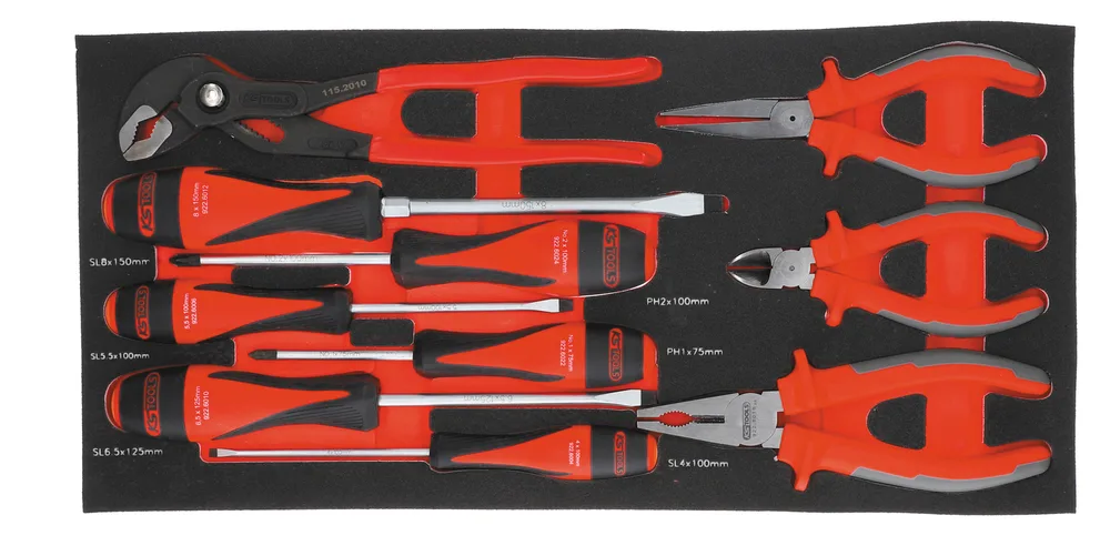 Kompletná súprava náradia ULTIMATE v 3 zásuvkách a podnose, 114-dielna KS Tools 922.0100
