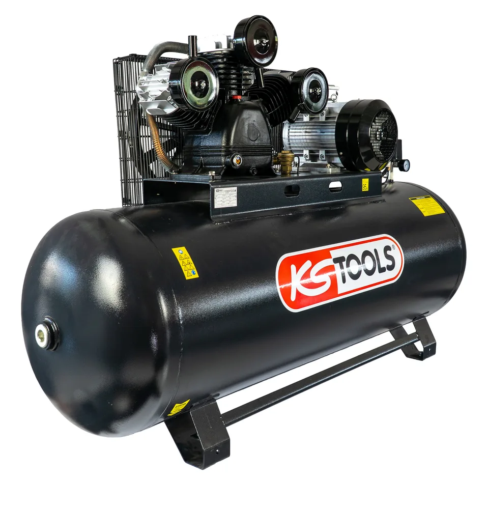 Kompresor s nádržou 500 l – 10 bar – 10 HP – 380 V trojfázové napájanie KS Tools 165.0807F