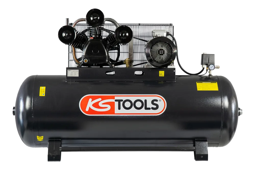 Kompresor s nádržou 500 l – 10 bar – 10 HP – 380 V trojfázové napájanie KS Tools 165.0807F