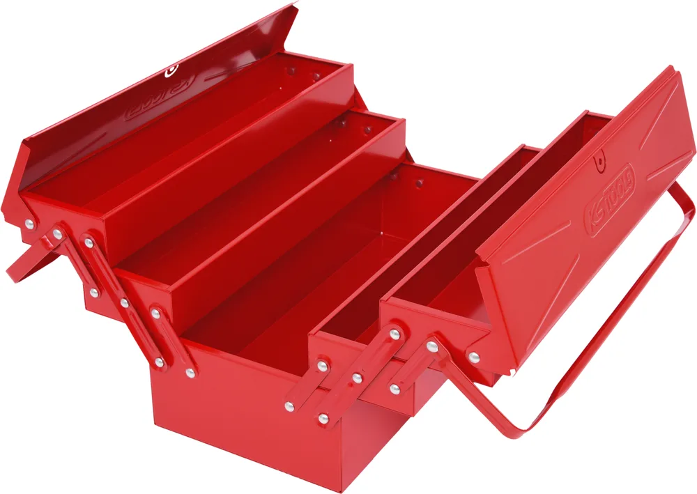 Kovový kufor na náradie s 5 priehradkami, 420 mm KS Tools 999.0120