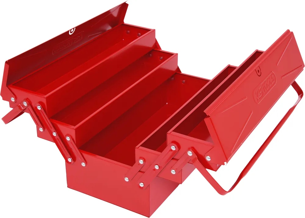 Kovový kufor na náradie s 5 priehradkami, 420 mm KS Tools 999.0120