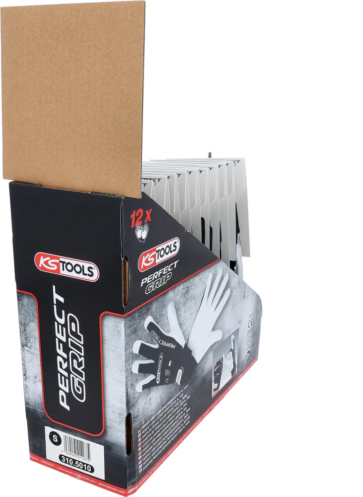 Kožené pracovné rukavice Perfect Grip S, 12 párov KS Tools 310.5010