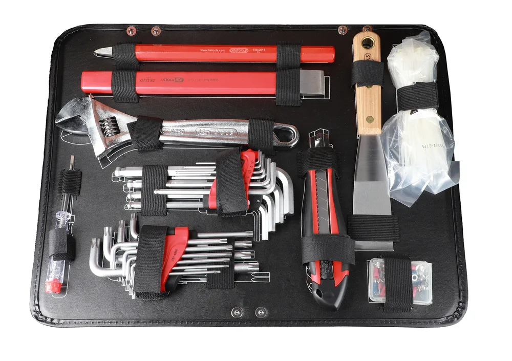 Kufrík pre elektrikárov a elektromechanikov 1/4'' + 1/2'', 142 dielov KS Tools 922.0642F