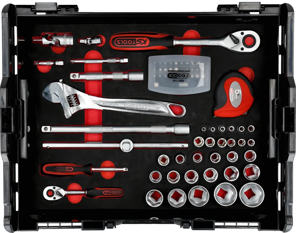 L-BOXX s 1/4"+1/2" súpravou univerzálneho náradia, 130-dielna KS Tools 917.6130