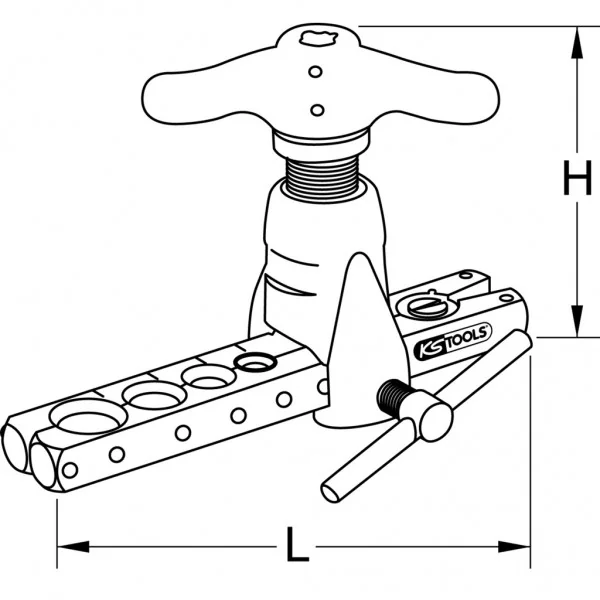Lemovací prístroj, palce, 1/8" – 3/4" KS Tools 122.0821